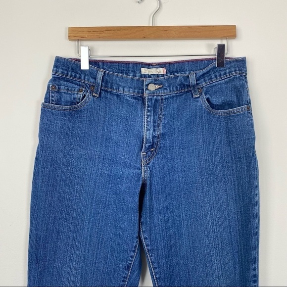 LEVI’S 550 Relaxed Bootcut Mid-Hi Rise Jeans 12 long Darker Wash Western Y2K - Picture 3 of 10
